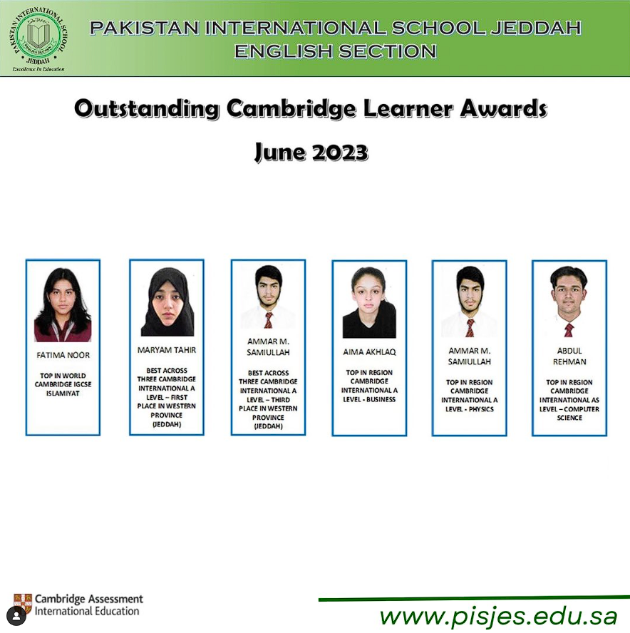 Cambridge Outstanding Learner Awards