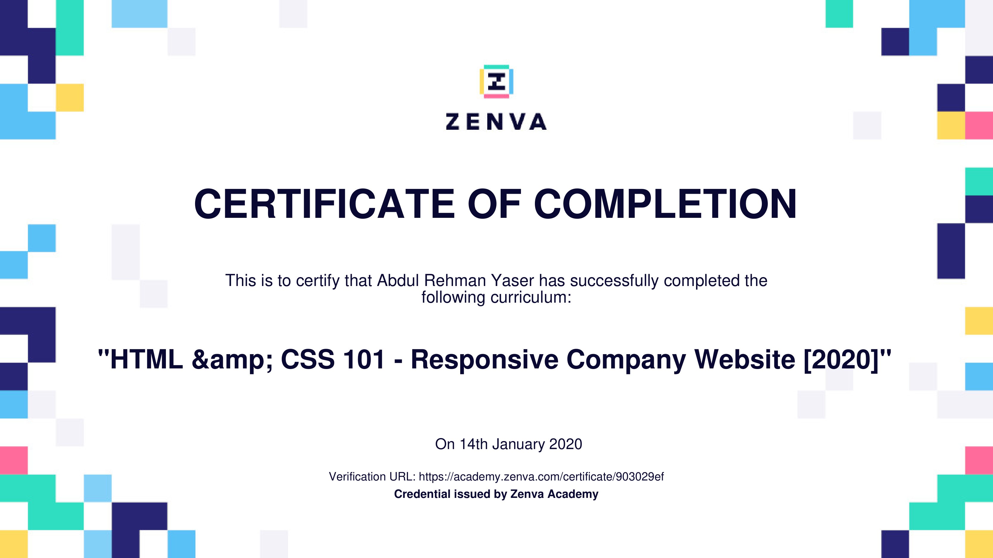 Zenva — HTML & CSS 2